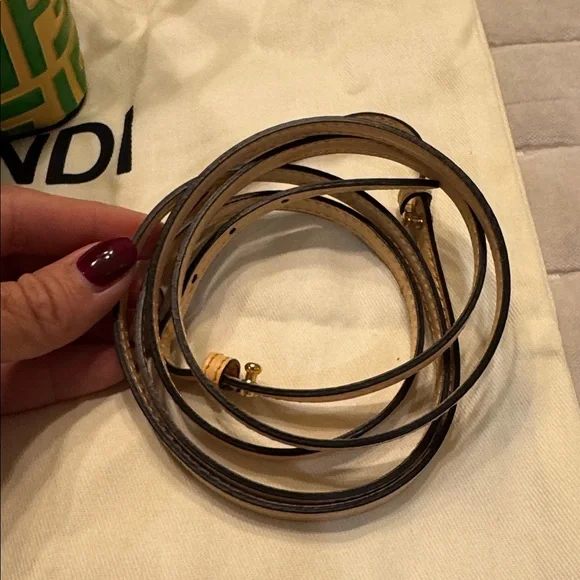 Fendi Iconic Mon Tresor Bucket Bag in Zucca Embossed Leather - Picture 15 of 16